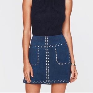 Rebecca Minkoff suede mini skirt